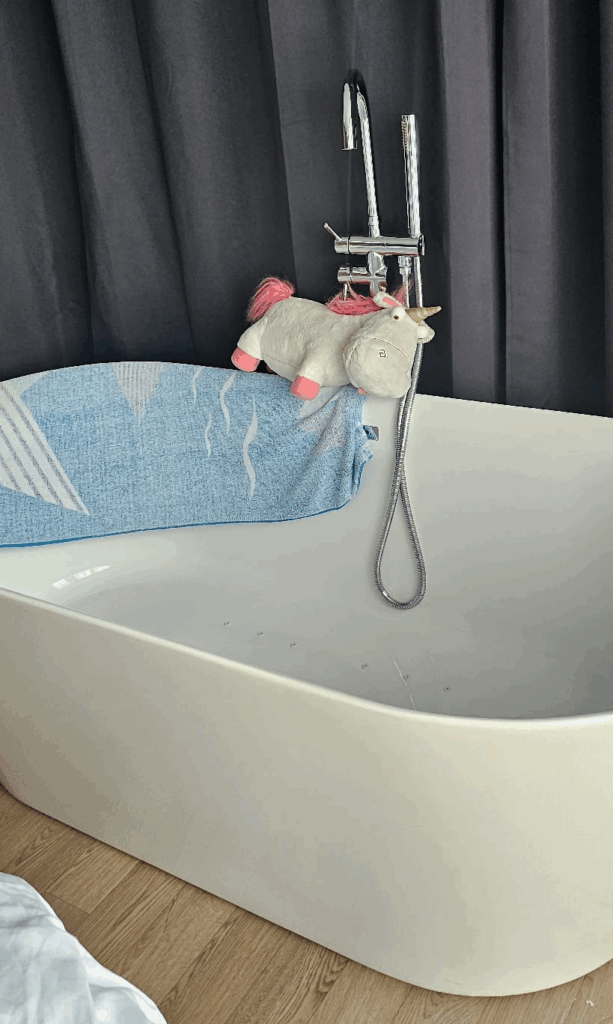 Licorne se lave (sans eau)